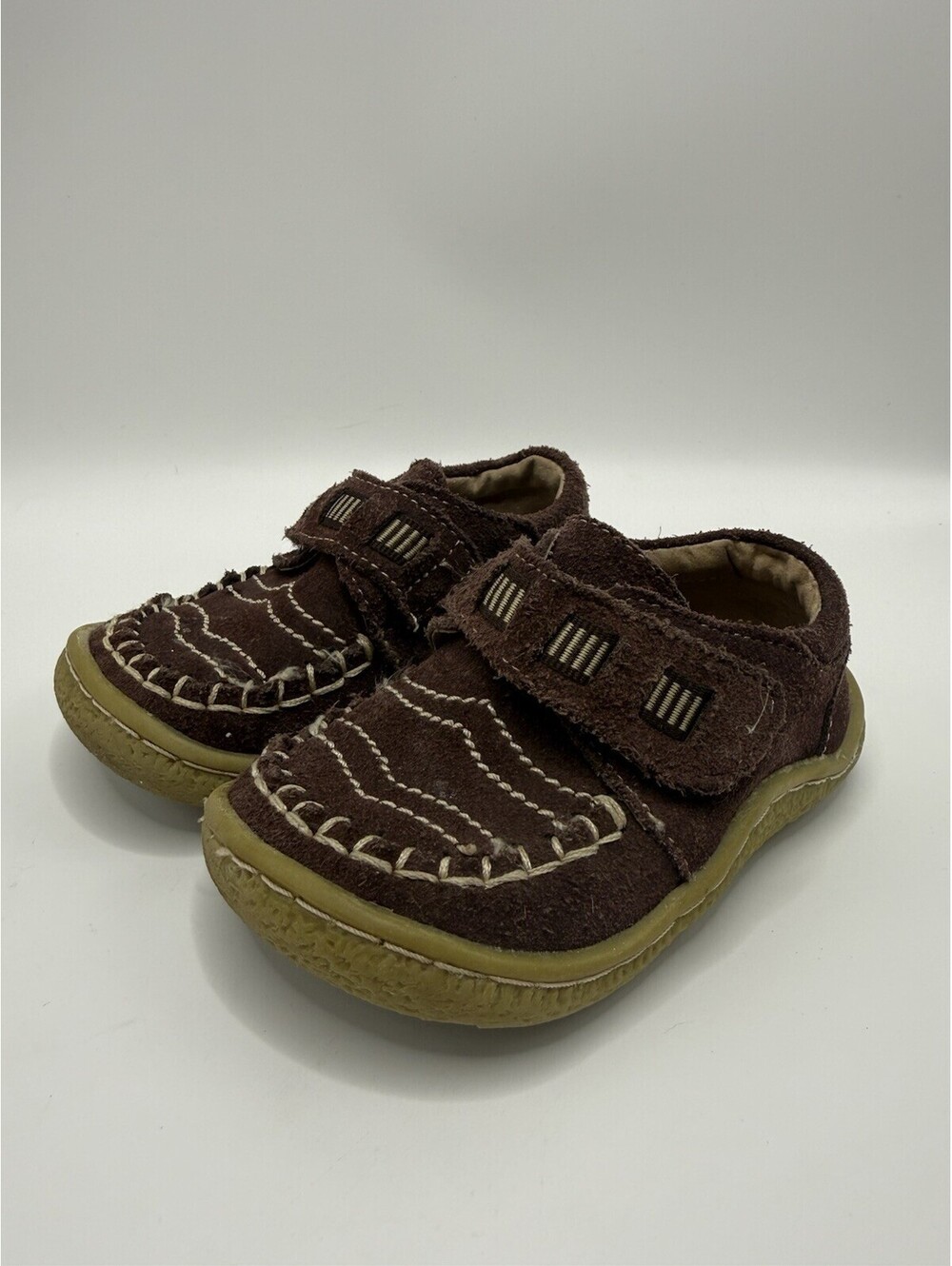 Livie & Luca Shoes Boys Cobbler Collection Brown Suede Loafer Toddler Size 5